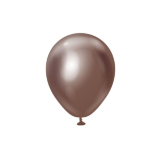 Premium Mini Latexballonger Chrome Chocolate