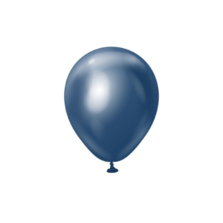 Premium Mini Latexballonger Chrome Navy