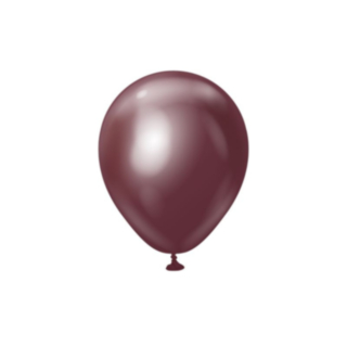 Premium Mini Latexballonger Chrome Burgundy