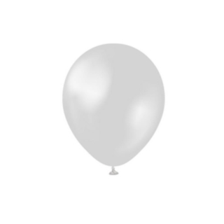 Premium Mini Latexballonger Metallic Silver