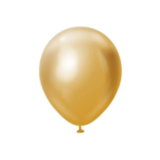 Premium Latexballonger Chrome Guld