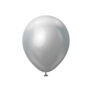 Premium Latexballonger Chrome Silver
