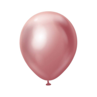 Premium Mellanstora Latexballonger Chrome Pink