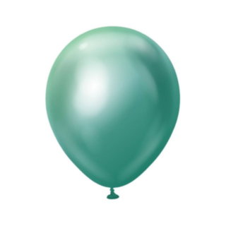 Premium Mellanstora Latexballonger Chrome Grön