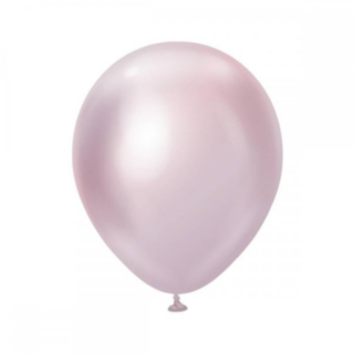 Premium Mellanstora Latexballonger Chrome Pink Gold