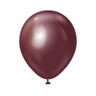 Premium Mellanstora Latexballonger Chrome Burgundy