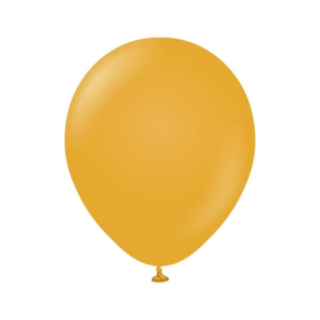 Premium Mellanstora Latexballonger Mustard