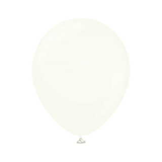 Premium Mellanstora Latexballonger Retro White