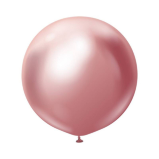 Premium Stora Latexballonger Chrome Pink