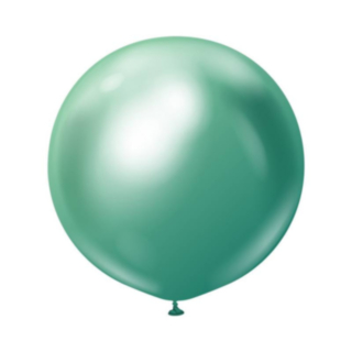 Premium Stora Latexballonger Chrome Grön