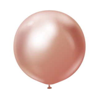 Premium Stora Latexballonger Chrome Roséguld