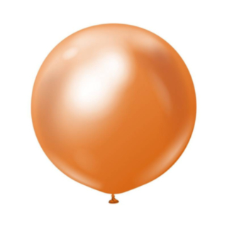 Premium Stora Latexballonger Chrome Koppar
