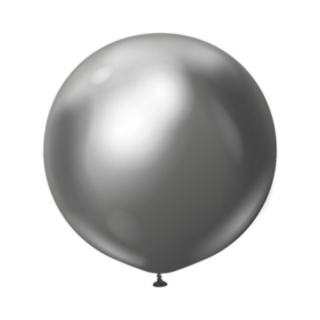 Premium Stora Latexballonger Chrome Space Gray