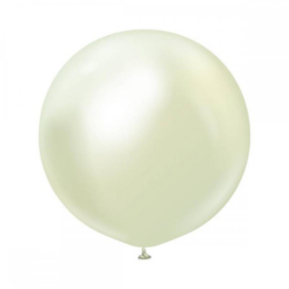 Premium Stora Latexballonger Chrome Green Gold