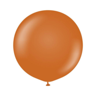 Premium Stora Latexballonger Chrome Rust Orange