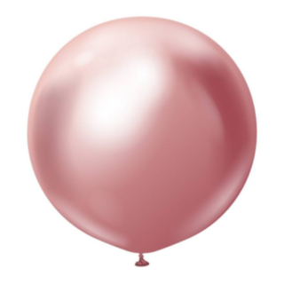 Premium Gigantiska Latexballonger Chrome Rosa