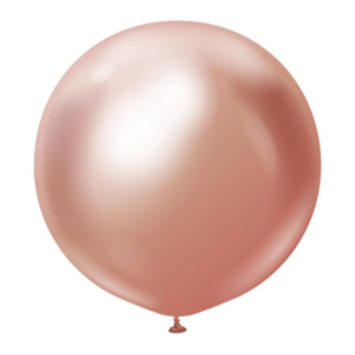Premium Gigantiska Latexballonger Chrome Roséguld