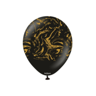 Premium Latexballonger Space Nebula Svart/Guld