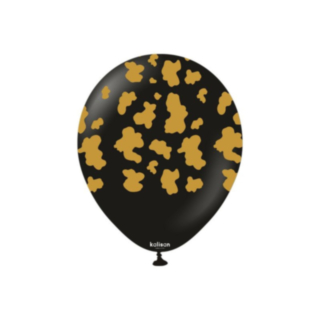 Premium Latexballonger Safari Cow Svart