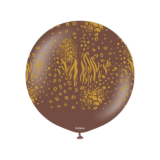 Premium Stor Latexballong Mutant Brun/Guld