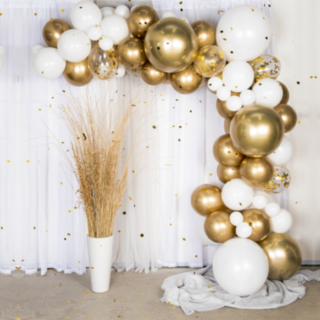 Deluxe Ballongbåge DIY Guld Krom
