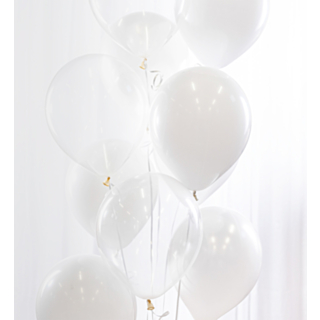 Ballongbukett Vit