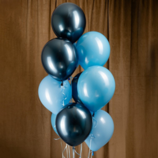 Ocean Ballongbukett Blå