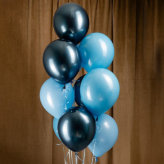 Ocean Ballongbukett Blå