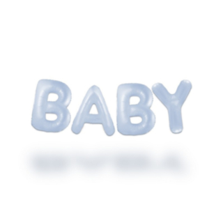 Baby Ballonggirlang Pastellblå