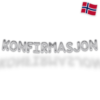 Konfirmasjon Ballonggirlang Silver