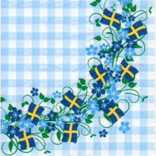 Blommor Sverige Servetter