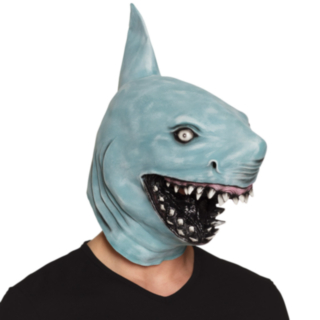 Haj Latexmask Blågrå