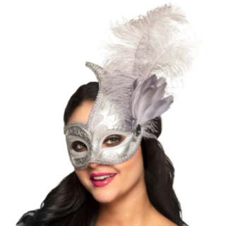 Maskerad Ögonmask Silver