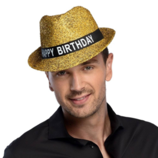 Happy Birthday Fedora Guld