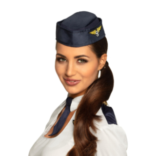 Flygvärdinna Hatt Mörkblå