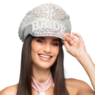 Glittrande Bride Kaptenshatt
