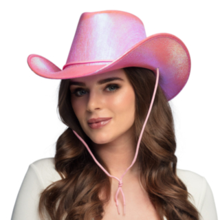 Pärlemor Cowboyhatt Ljusrosa