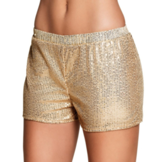 Paljett Hotpants Guld