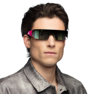 Sci-Fi Glasögon Holografisk Rosa