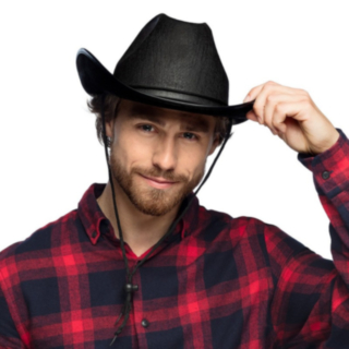 Rodeo Cowboyhatt Svart