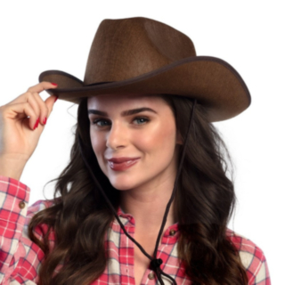Rodeo Cowboyhatt Brun
