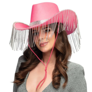 Pärlor Cowboyhatt Rosa