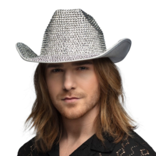Cowboyhatt Glitter Silver