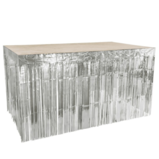 Bordskjol Metallisk Silver
