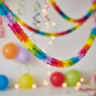 Karneval Girlang Flerfärgad
