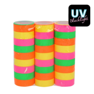 UV Neon Serpentiner Flerfärgade