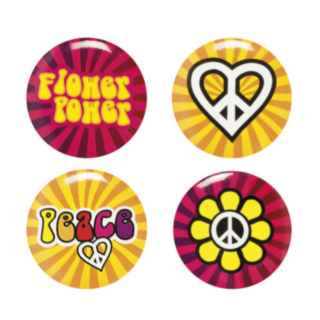 Peace Flower Power Broscher