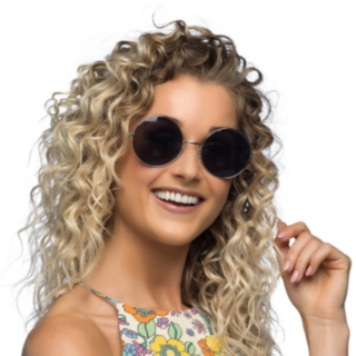 Hippie XL Partyglasögon Svart