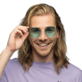 Hippie XL Partyglasögon Grön