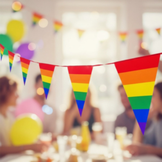 Pride Vimpelgirlang Regnbåge